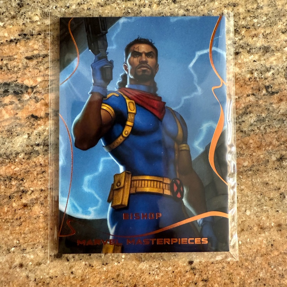 2022 Upper Deck Marvel Masterpieces #48 Legendary Orange Bishop 93/99